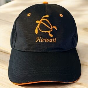 Diamond Head Wear Hawaii Sea Turtle Embroidered Baseball Cap Black Orange Hat